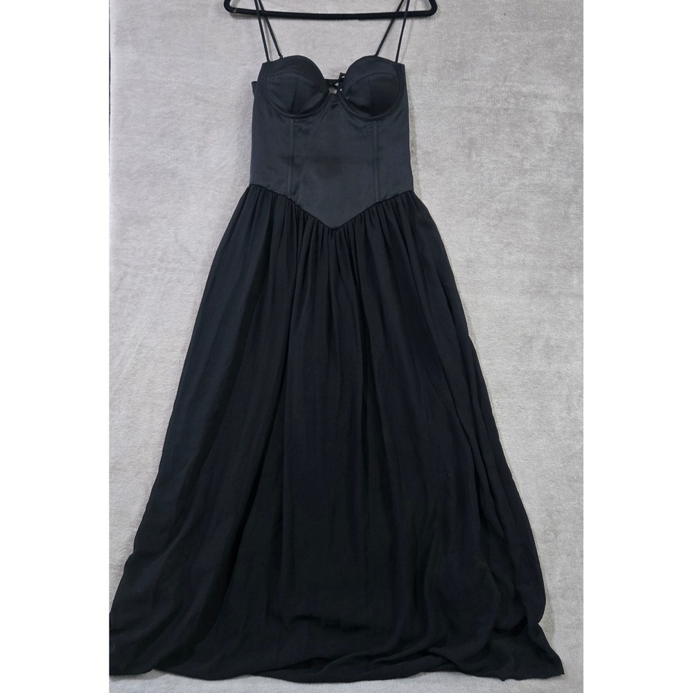 Runaway The Label Corset Dress Medium Romantic Goth Regency Drop Waist Milkmaid - Picture 2 of 12